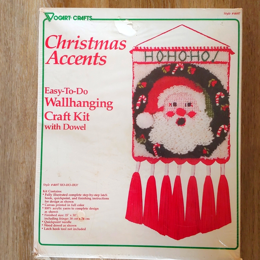Vogart Crafts Christmas Accents Wallhanging Craft Kit #4697